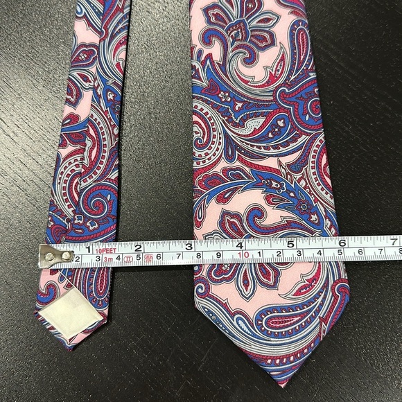 Italian Vintage Silk Paisley Tie - Picture 7 of 8